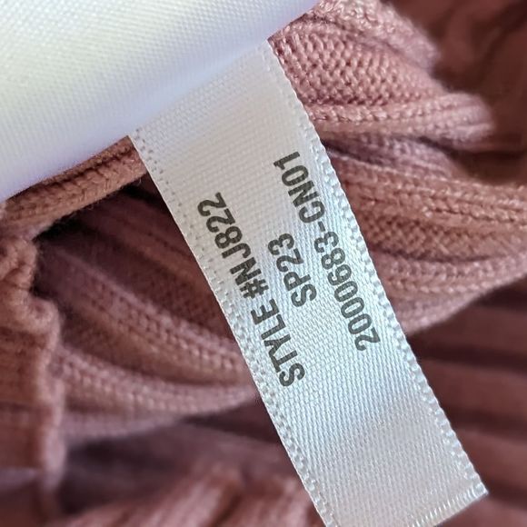 Madewell NWT V-neck Cropped Ribbed Sweater Tank sz S in Powder Pink - Picture 10 of 11